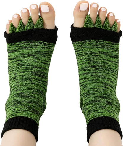 Toe Separator Socks for Yoga Women Men, Bunion Corrector Spacers Socks for Pain Relief & Circulation Improvement