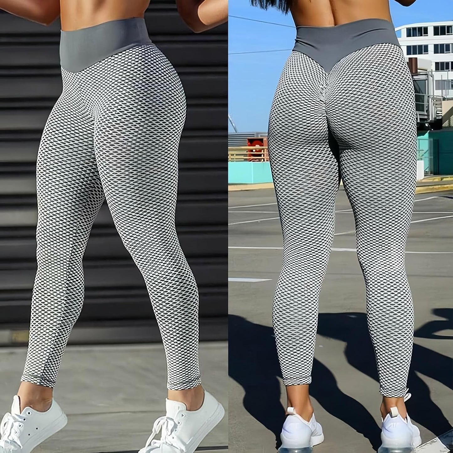 JGS1996 Butt Lifting Leggings for Women Tummy Control Workout Yoga Pants High Waisted Scrunch Booty Gym Tights