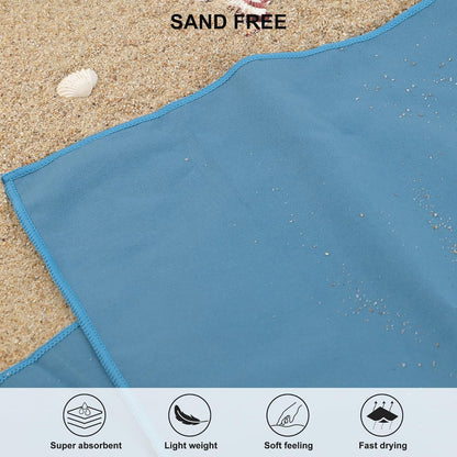Rainleaf Microfiber Towel Perfect Travel & Gym & Camping Towel. Quick Dry - Super Absorbent - Ultra Compact - Lightweight. Suitable for Trip, Beach, Shower, Backpacking, Pool
