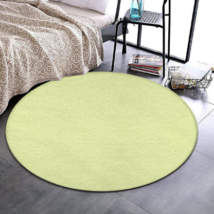 Machine Washable Modern Round Area Rug, Room Sofa Yoga Soft Round Carpet, Home Decor Non Slip Kitchen Office Circle Rug Grey, 24inch