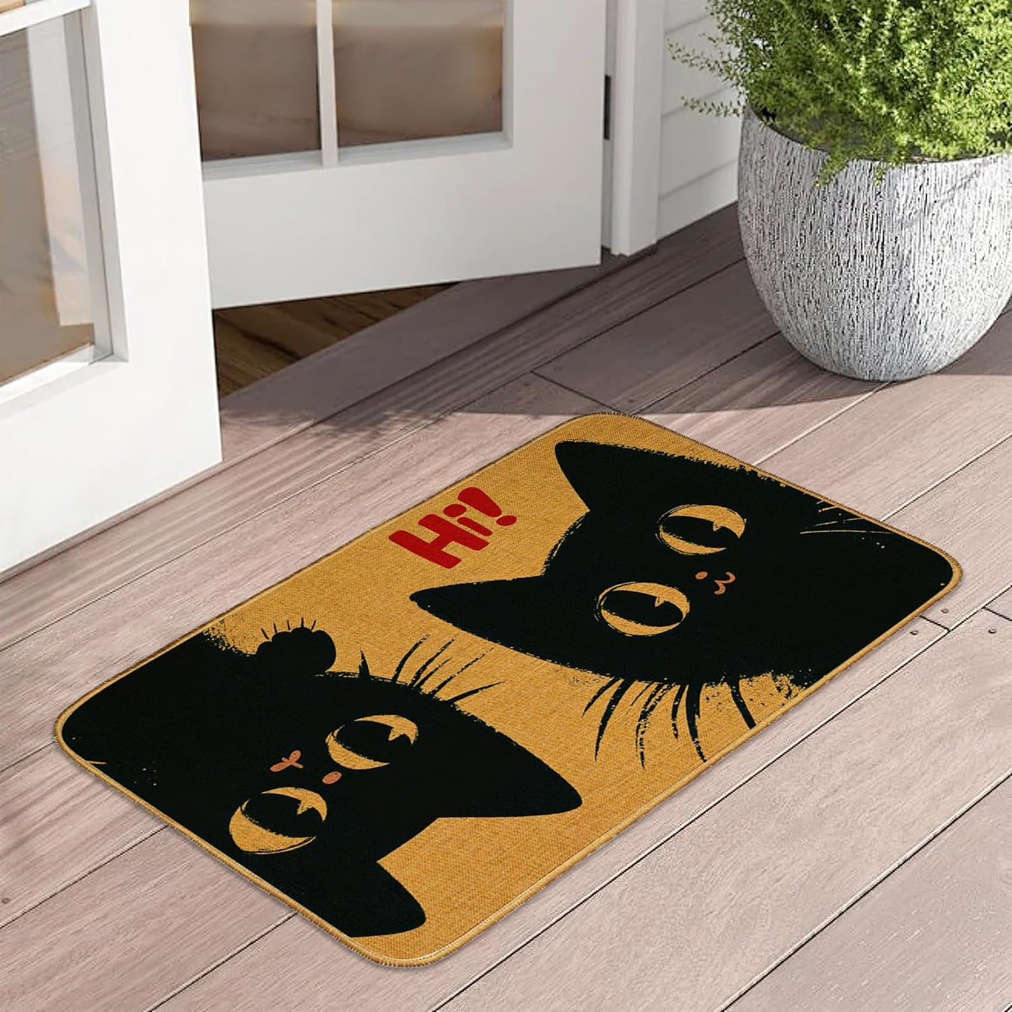 Doormat Yoga Frog Front Door Mat Indoor Outdoor Entrance,Pink Lotus Flower Door Mat Waterproof Low Profile All-Season,Easy Clean Patio Porch Entryway Floor Rug 17x29 Inch