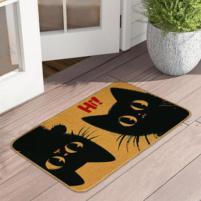 Doormat Yoga Frog Front Door Mat Indoor Outdoor Entrance,Pink Lotus Flower Door Mat Waterproof Low Profile All-Season,Easy Clean Patio Porch Entryway Floor Rug 17x29 Inch