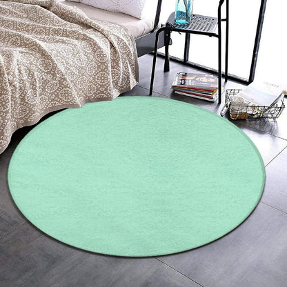 Room Sofa Yoga Soft Round Carpet, Modern Round Area Rug, Non Slip Machine Washable Kitchen Office Circle Rug Purple, 36inch