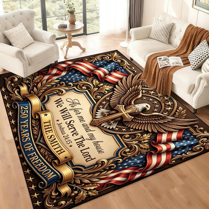 Personalized Family Name Initials Monogram Pink Rug, Shining Butterfly Printed Carpets for Girls Kids Butterfly Theme Living Room Indoor Bedroom Decor 5'×7' Soft Polyester Yoga Mat