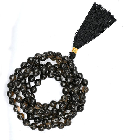 Amazing Gemstone 108 Beads Handmade Mala (Knotted, Rudraksha) - Colors B