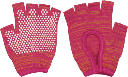 Yoga Gloves, Non Slip Fingerless Pilates Gloves Breathable Exercise Workout Mittens