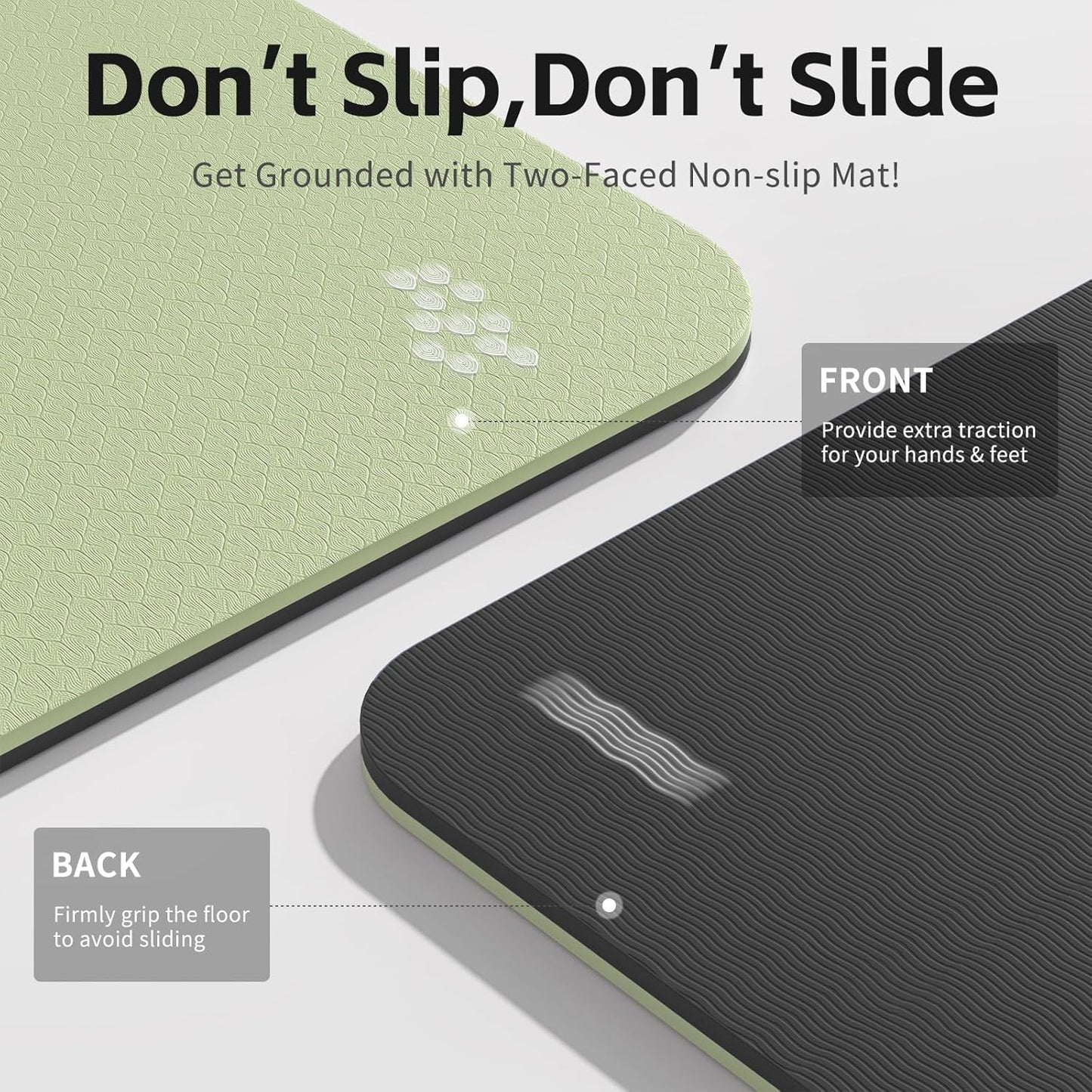 PAIDU Yoga Mat 8mm Super Thick TPE Fitness Mat | SGS Certified | Non-Slip, Odorless & Tear-Resistant | Unisex with Strap | for Yoga, Pilates, Meditation & Home Workouts