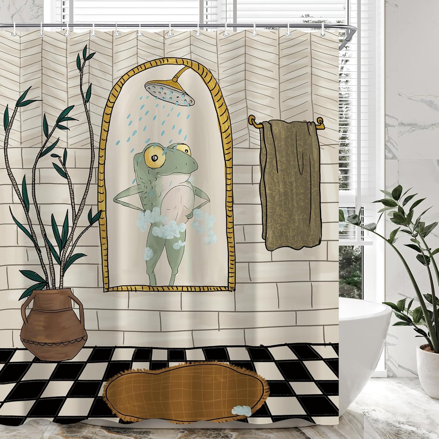 Funny Cute Yoga Sloth Shower Curtain Sets for Bathroom 60Wx72H Fun Animal Inspirational Quotes Shower Curtain Rustic Motivational Bathtub Curtain Wooden Farmhouse Bathroom Decor with 12 Hooks