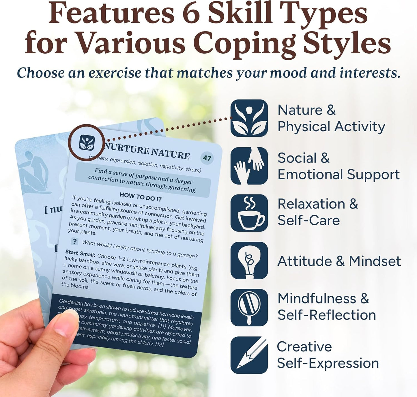 Better Days 60 Somatic Therapy Exercise Cards for Nervous System Regulation – Soothe Stress and Reconnect with Your Body – 3.5” x 5” Cards – Breathwork, Mindfulness, and Gentle Movement Techniques