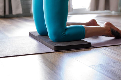 SukhaMat Firm Support Yoga Exercise Knee Pad - Extra-Firm Cushioning, 1" Thick TPE, Ideal for Knees/Elbows/Wrists, Pain Relief, Durable Non-Slip Mat for Exercises