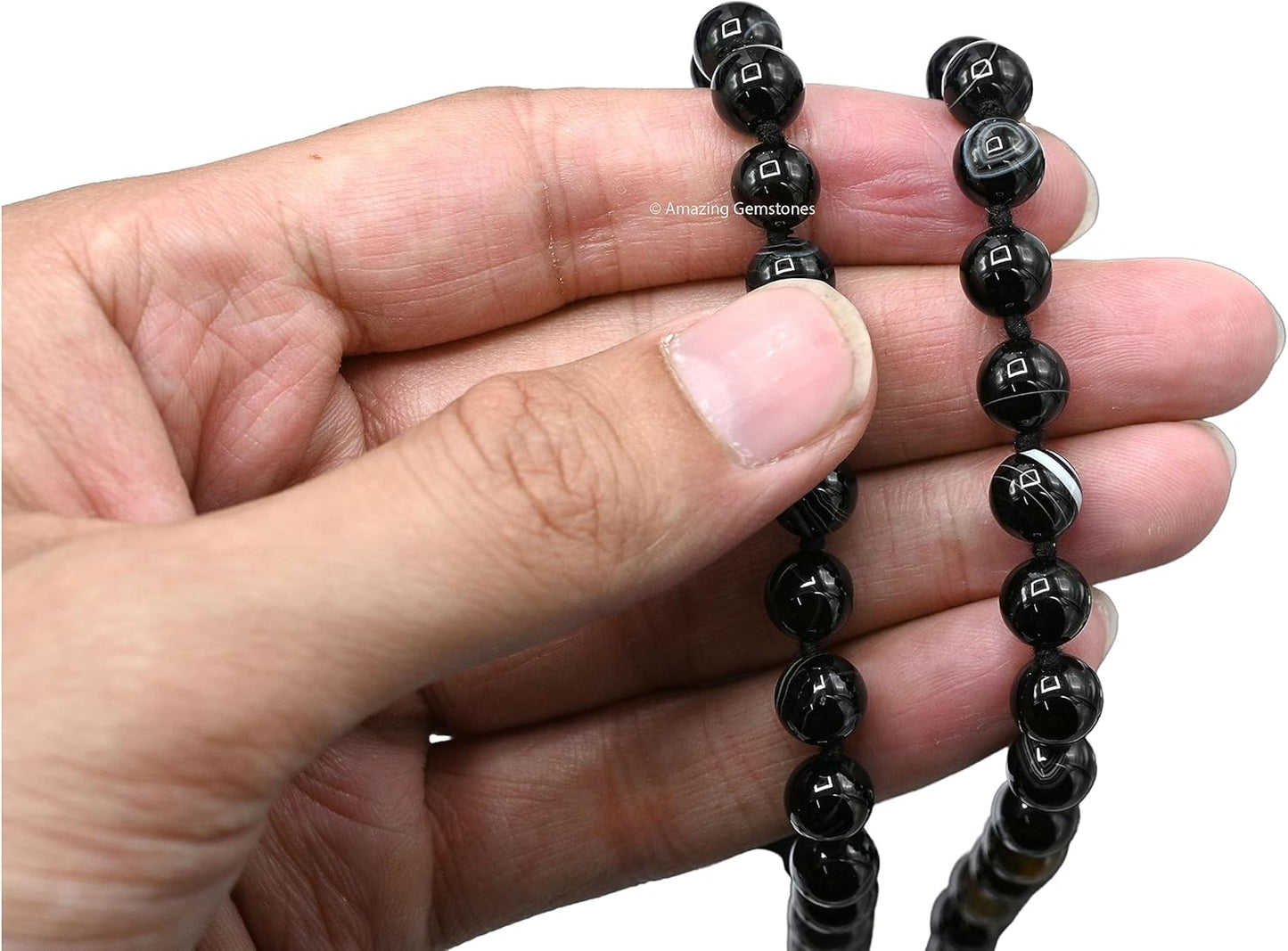 Amazing Gemstone 108 Beads Handmade Mala (Knotted, Rudraksha) - Colors B