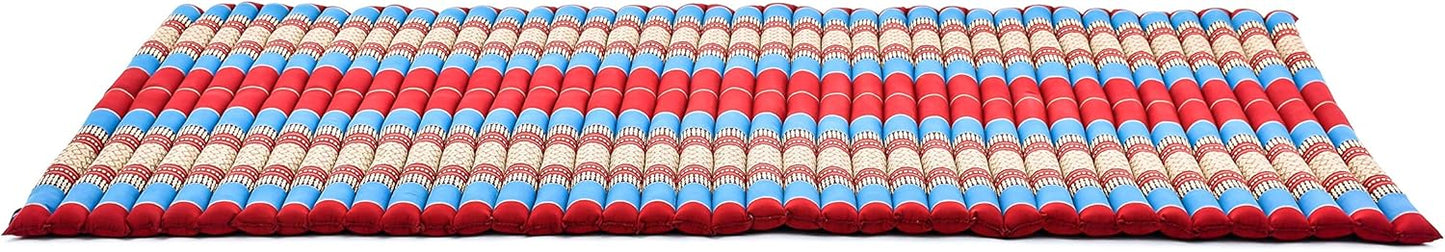 Leewadee - Kapok Roll Mat – Handcrafted Folding Sleep & Relaxation Mattress from Thailand, Ideal as Guest Bed, Camping Mat, Yoga Mat or Traditional Futon, 75 x 39 inches, Anthracite