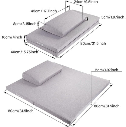 ZenBless Yoga Meditation Cushion Set,Large Square Meditation Floor Pillow, Meditation Mat and Pillow Set for Sitting on Floor,Zafu and Zabuton Accessories(31.5")