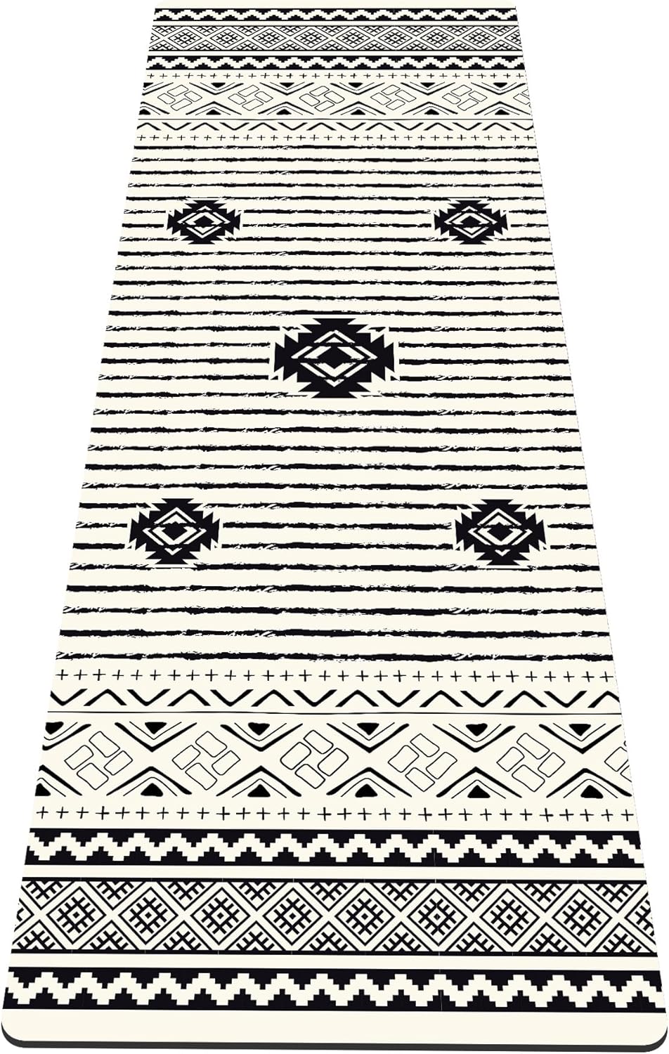 nuveti Yoga Mat Print Extra Thick TPE Non Slip Fitness Exercise Mat with Carrying Bag,72"x24" Extra Thick 6MM Exercise & Workout Mat for Yoga, Pilates Fitness and Floor Exercises - Colors A