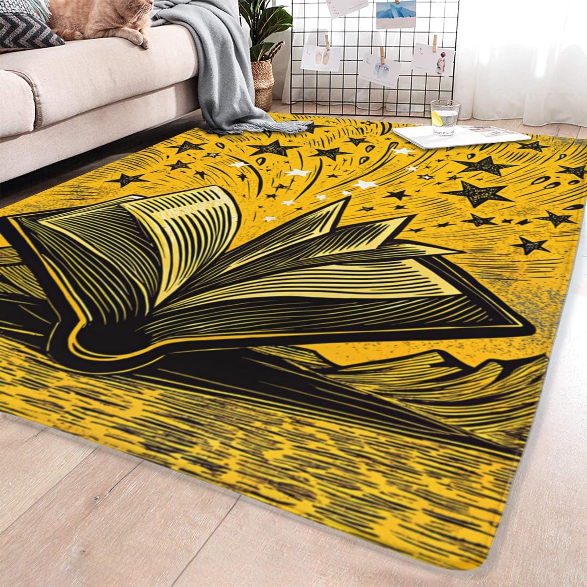 Butterfly Carpet Area Rug - Lovely Butterflies Printed Carpets for Kids Butterfly Theme Living Room Indoor Bedroom Decor Soft Polyester Yoga Mat 2'x3'