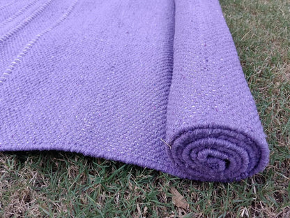 Jaipur art & Rugs Organic Cotton Yoga Mat - Eco-Friendly Hand-Woven Rug - Non Slip & Thick (24”x72”x5mm) for Everyday Fitness at Home - Comfortable Extra-Long