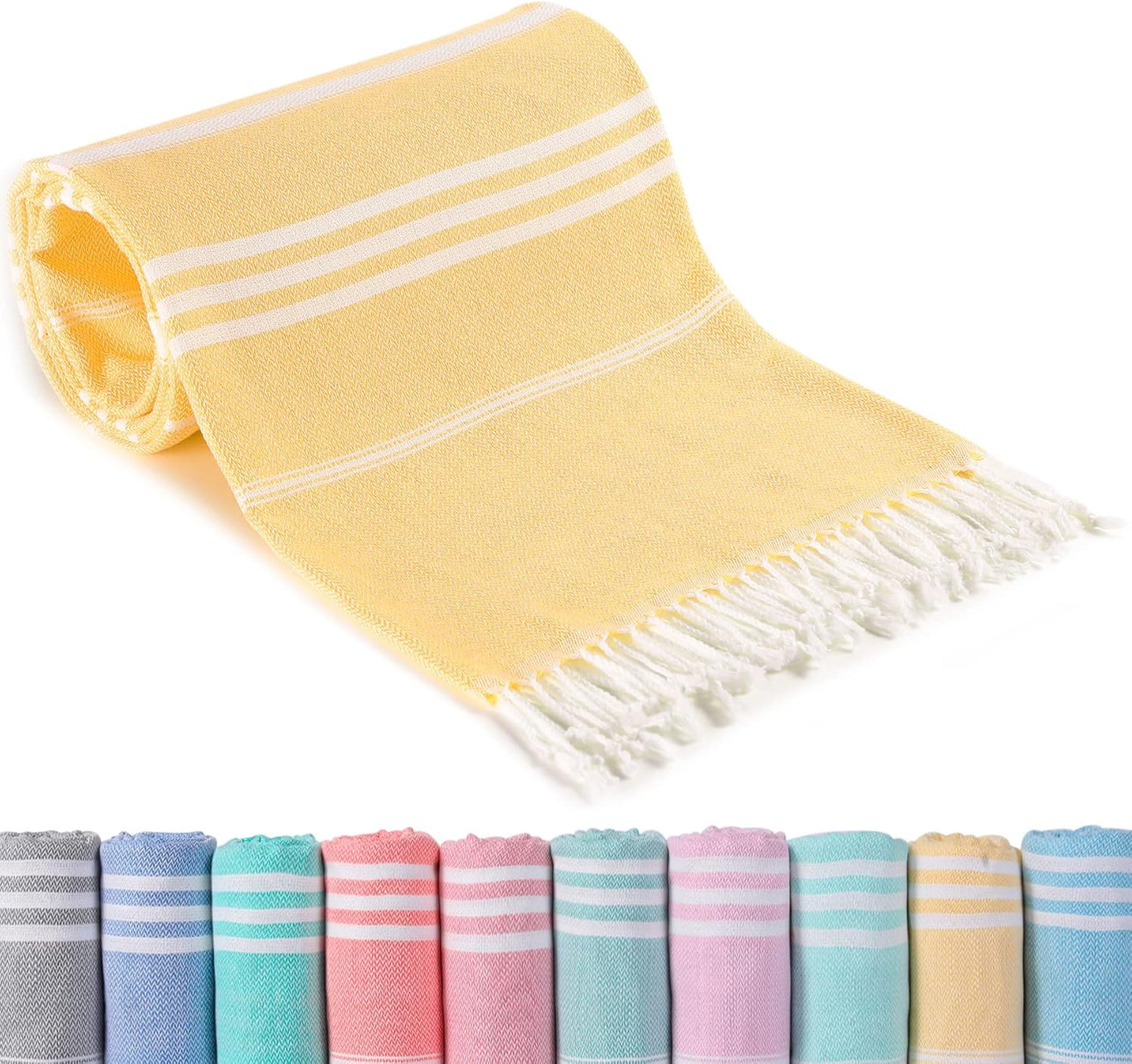 Antfuny Turkish Beach Towels Vacation Essentials Quick Dry Sand Free Oversized Bath Pool Swim Towel Extra Large XL Blanket Adult Travel Cruise Accessories Must Haves Clearance Stuff Necessities - Colors B
