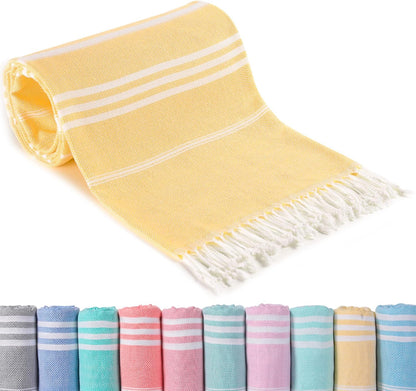 Antfuny Turkish Beach Towels Vacation Essentials Quick Dry Sand Free Oversized Bath Pool Swim Towel Extra Large XL Blanket Adult Travel Cruise Accessories Must Haves Clearance Stuff Necessities - Colors B