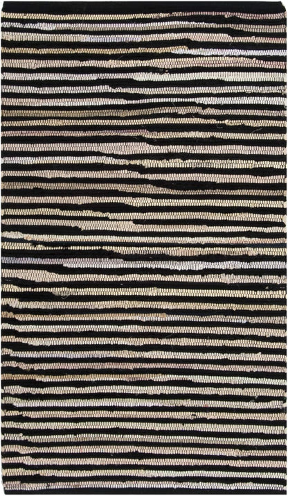 SAFAVIEH Area Rug 3x5 - Rag Rug Collection - Blue & Multi, Handmade Cotton, Boho Stripe Pattern, Ideal for Entryway, Living Room, Bedroom, Dining Space (RAR130B)