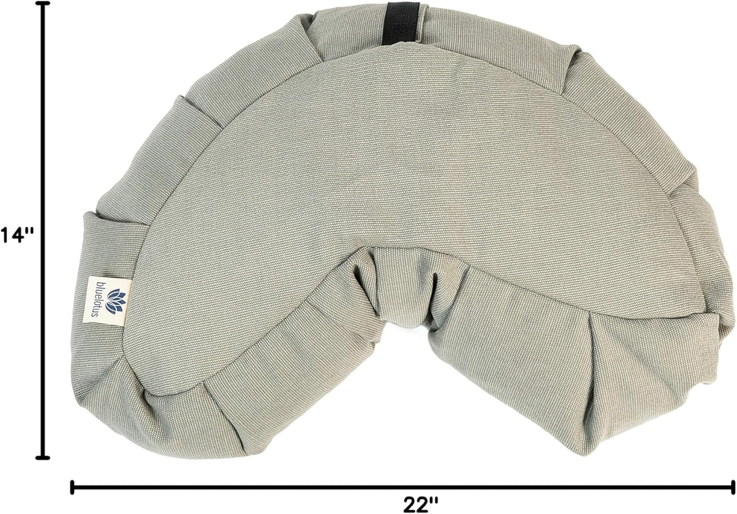 Blue Lotus Crescent Meditation Cushion