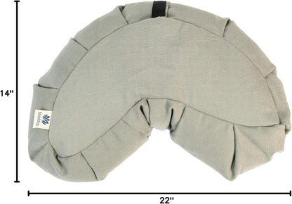 Blue Lotus Crescent Meditation Cushion