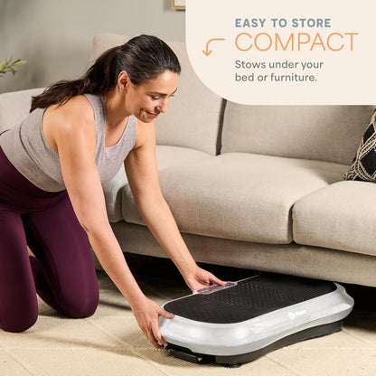 Lifepro Waver Vibration Plate Exercise Machine – High-Intensity Vibration Plate for Lymphatic Drainage – Full-Body Workout Vibrating Platform with Loop Bands – Fitness Equipment for Strength & Toning