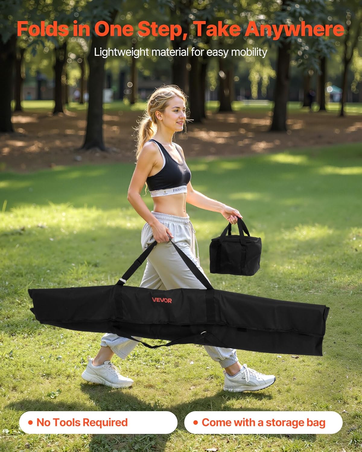 VEVOR Yoga Stand Frame, Max 441-551 lbs Load Swing Stand, Triangular Structure Aerial Rig, Aerial Silk Stands with Yoga Hammock, Standard & Height-Adjustable Version