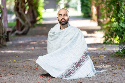 Meditation Shawl or Blanket, Exotic Shawl/Wrap, Oversize Scarf or Stole. Unisex