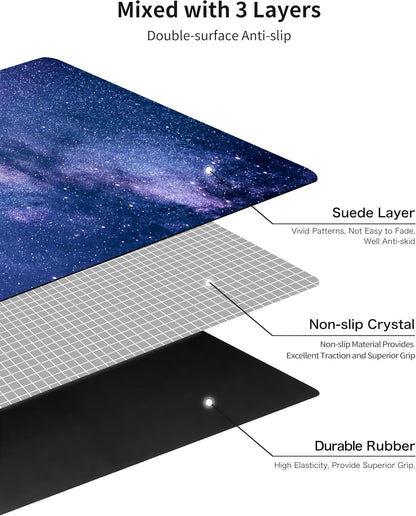 nuveti Printed Travel Yoga Mat-1/16 Inch Thick Non Slip Fitness Workout Mat with Carrying Bag, Foldable Lightweight Suede & Natural Rubber Yoga Mat for Yoga Pilates and Fitness 72" L x 24" W x 1.5mm