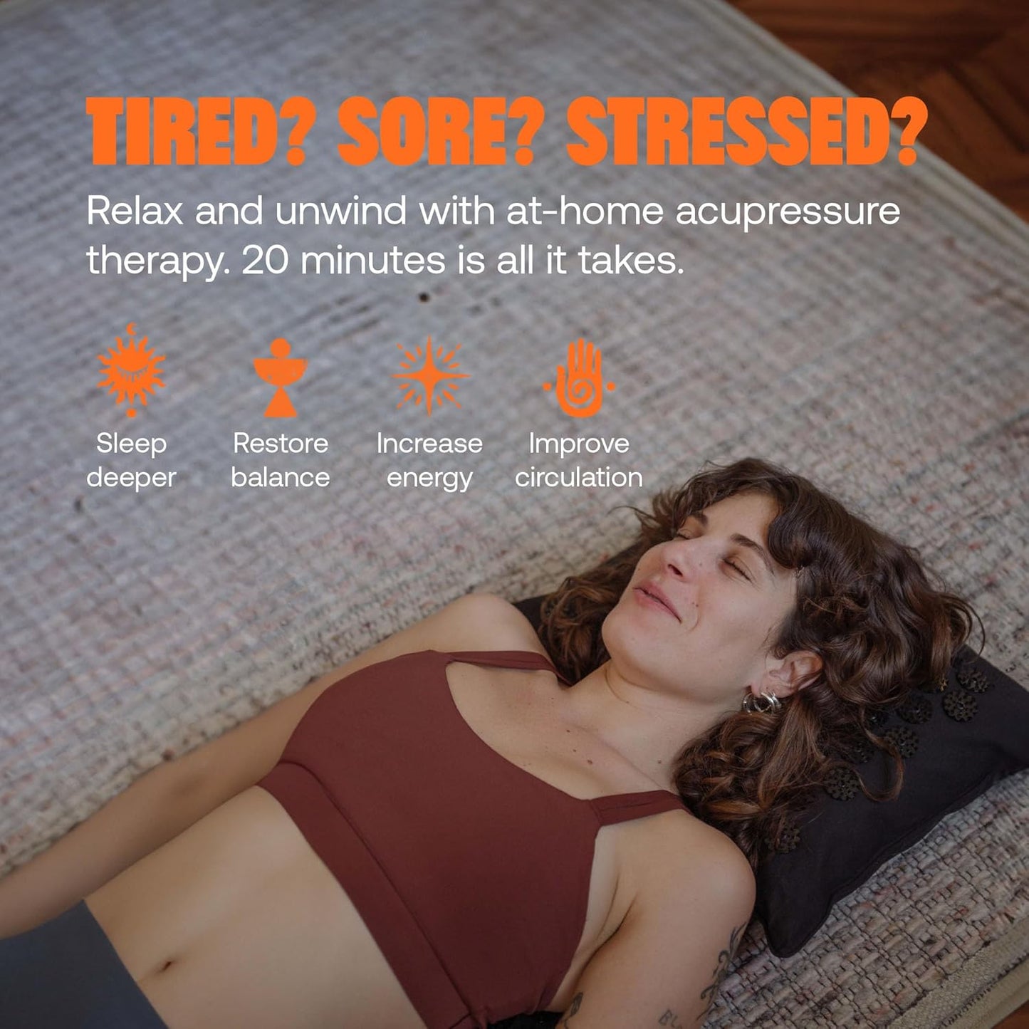 ShaktiMat Acupressure Pillow for Relaxation, Massage Neck Muscles, Relieve Stress & Tension, Similar to Acupuncture, No Needles Required