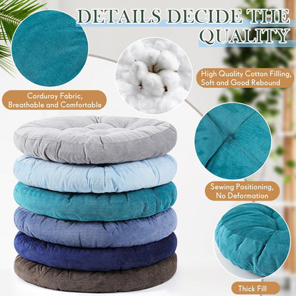 Jerify Floor Pillow Cushions Large Round Square Large Meditation Floor Pillow for Classroom Adult Meditation Picnic Party Seating Learning Daycare School(Square,Mixed Colors,4 Pcs)
