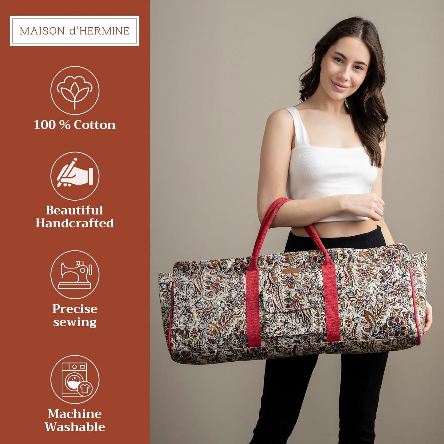 Maison d' Hermine Yoga Mat bag, Cylindrical bag for Woman&Men, yoga mat Bag &Adjustable shoulder straps Yoga Mat Carrier Bag with Drawstring Water Bottle Pocket and zipper pocket Easter Gifts
