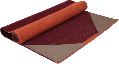 KD Yoga Rug Mat Convert Plastic Yoga Mat to Eco Friendly 100% Cotton Gripping with Corner Pocket
