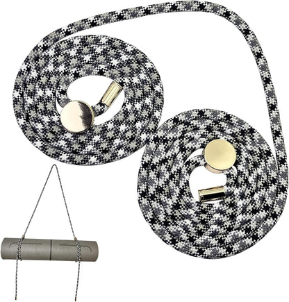 DAOSUN Yoga Mat Strap - 8MM Adjustable Paracord Carrier for Carrying Yoga Mats, Camping Pads & Blankets (Strap Only)