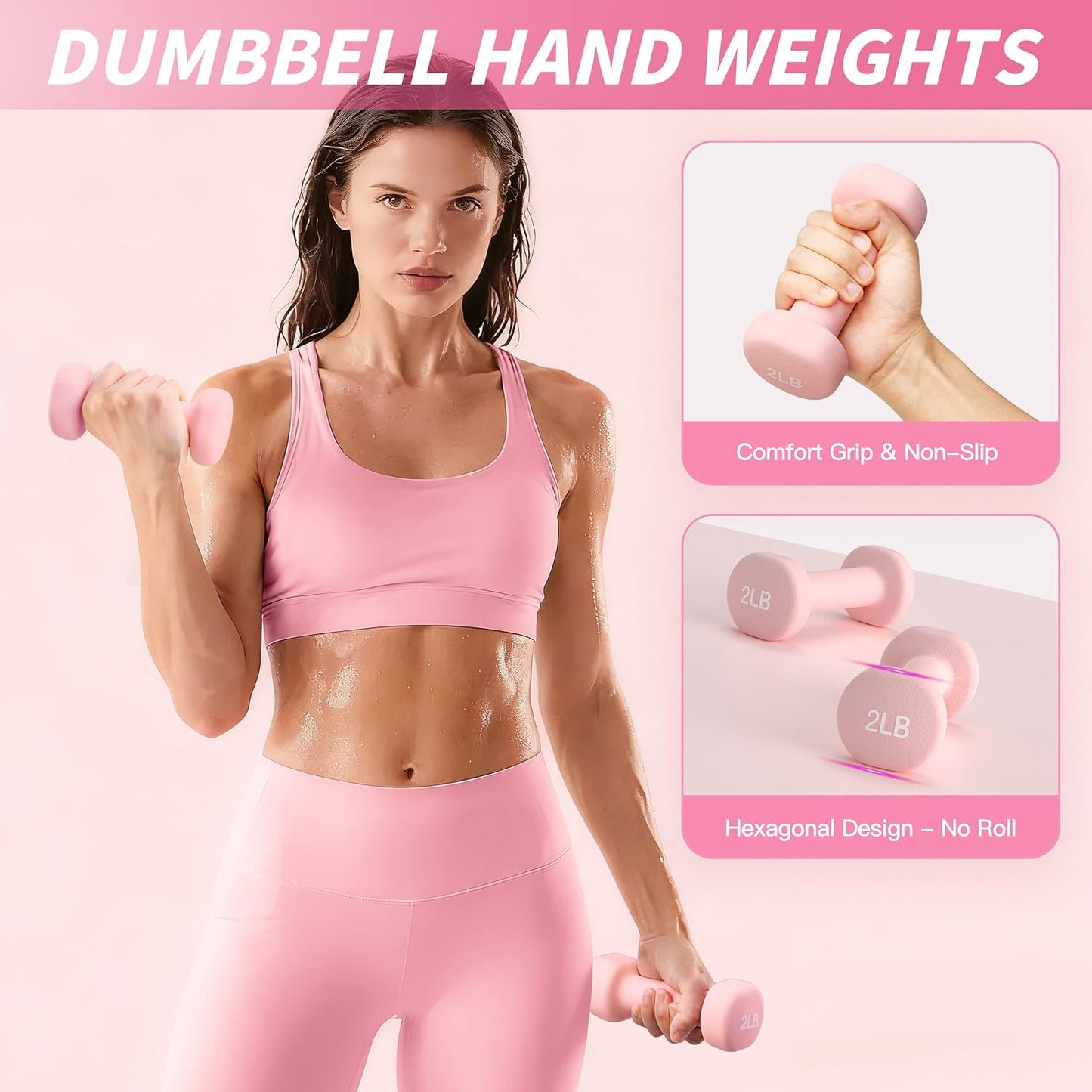 NANATI Pilates Kit, Pilates Essential Kit for Women, Pilates Equipment with 14.5" Pilates Ring and Ball, Resistance Bands,Dumbbells & Grip Socks Accessories, Home Pilates Workout Kit for Starter