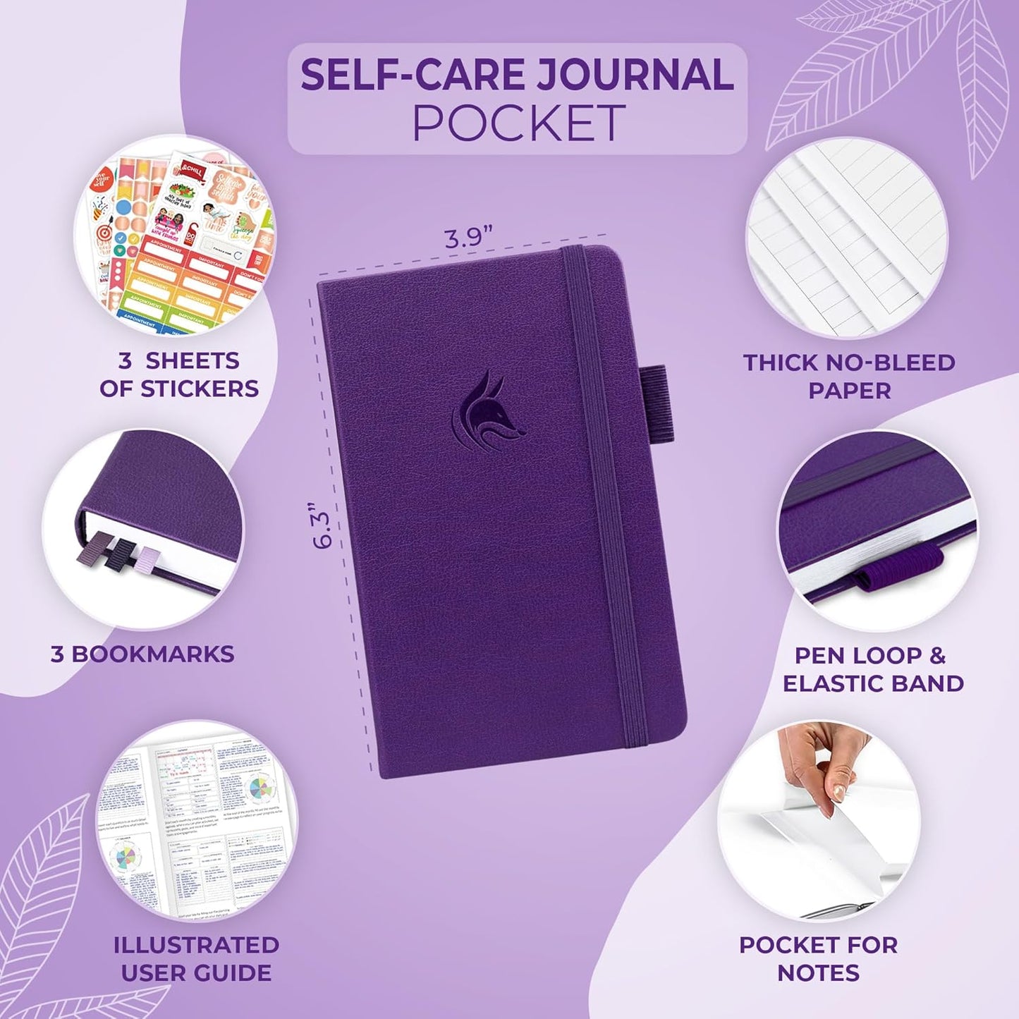 Clever Fox Self-Care Journal – Daily Reflection Notebook – Mental Health & Personal Development Planner, Meditation & Mood Log, A5 (Turquoise)