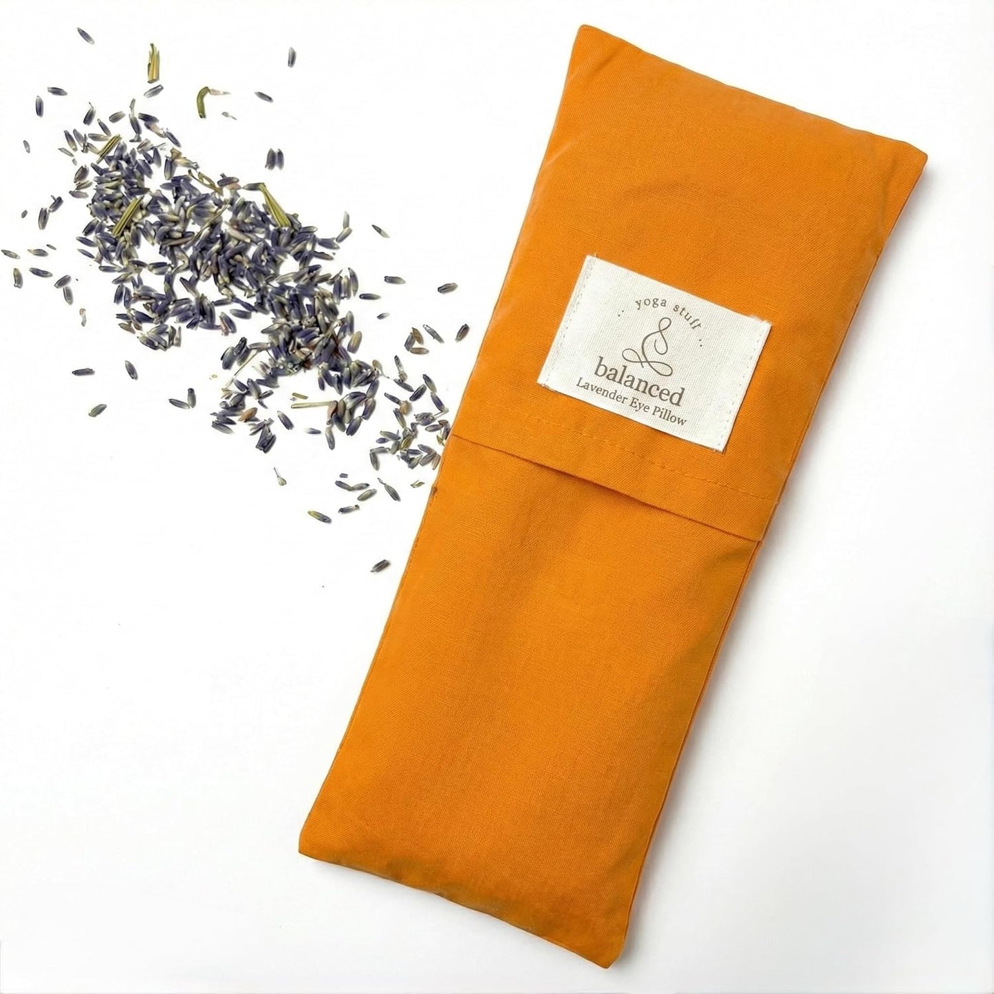 Weighted Lavender Eye Pillow for Sleep & Relaxation – Organic Cotton Eye Pillow with Natural Lavender, Aromatherapy Eye Pillow for Yoga, Meditation, Stress Relief & Travel