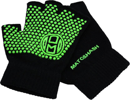 Mato & Hash Yoga Pilates Fingerless Exercise Grip Gloves
