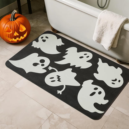 TYUU Bath Mat, Bathroom Rugs Non Slip Washable Thin Absorbent Quick Dry Bath Mat Fits Under Door Bathroom Floor Mat Perfect for Bath, Shower, or Sink 24"x36" Dark Grey