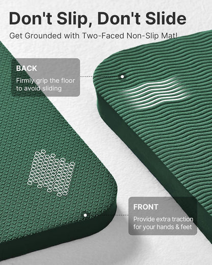 YOTTOY Yoga Mat，Extra Thick Yoga Mat (1/2inch),Professional TPE Exercise Mat,Non-Slip Workout Mat for Yoga, Pilates, Fitness, Barefoot Workouts, Home Gym Studio with Strap