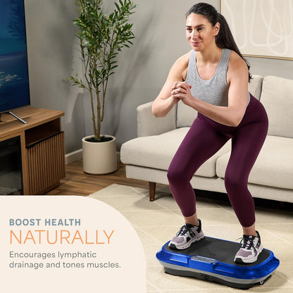Lifepro Waver Vibration Plate Exercise Machine – High-Intensity Vibration Plate for Lymphatic Drainage – Full-Body Workout Vibrating Platform with Loop Bands – Fitness Equipment for Strength & Toning