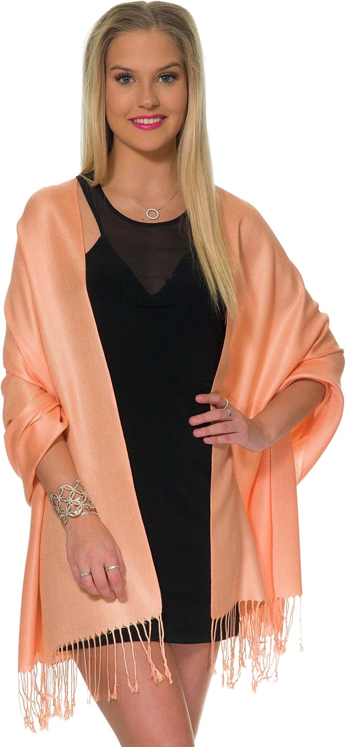 Pashmina Shawls and Wraps for Evening Dresses, Large Soft Pashminas Wedding Shawl
