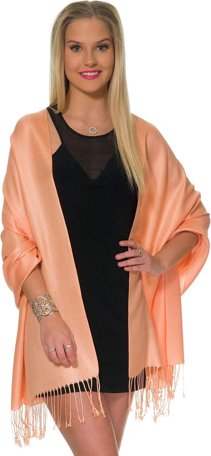 Pashmina Shawls and Wraps for Evening Dresses, Large Soft Pashminas Wedding Shawl