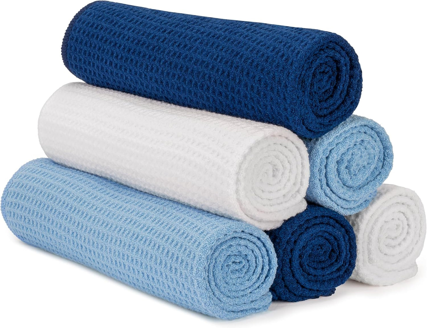 S&T INC. Microfiber Gym Towels, Yoga Towel for Home and Gym Bag, 16 Inch x 27 Inch, 6 Pack