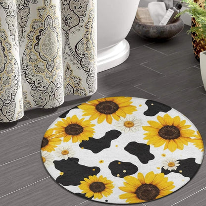Room Sofa Yoga Soft Round Carpet, Home Decor Non Slip Kitchen Office Circle Rug, Machine Washable Modern Round Area Rug Beach Turtles, 60inch