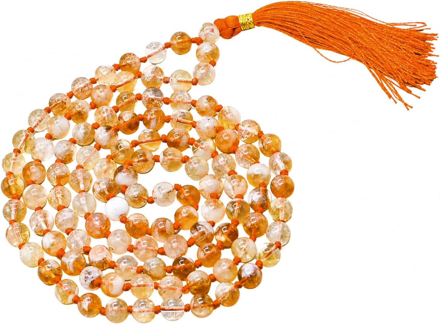 Amazing Gemstone 108 Beads Handmade Mala (Knotted, Rudraksha) - Colors B