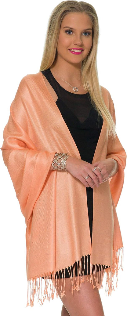 Pashmina Shawls and Wraps for Evening Dresses, Large Soft Pashminas Wedding Shawl