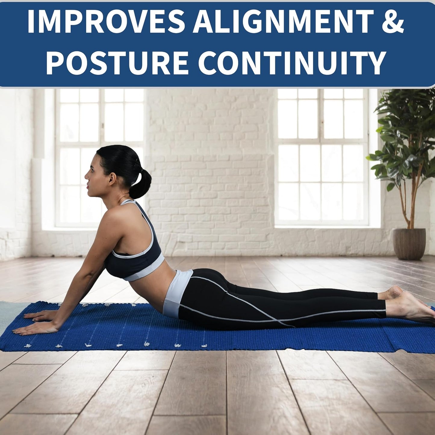 100% Organic Anti-Skid Cotton Yoga or Meditation Mat: Hand-Woven, and Extra-Long(28'’ x 74'’) for Ultimate Comfort and Stability with Cotton Carry bag