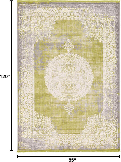 Unique Loom New Classical Collection Area Rug - Olwen (4'Round, Purple/ Gray)