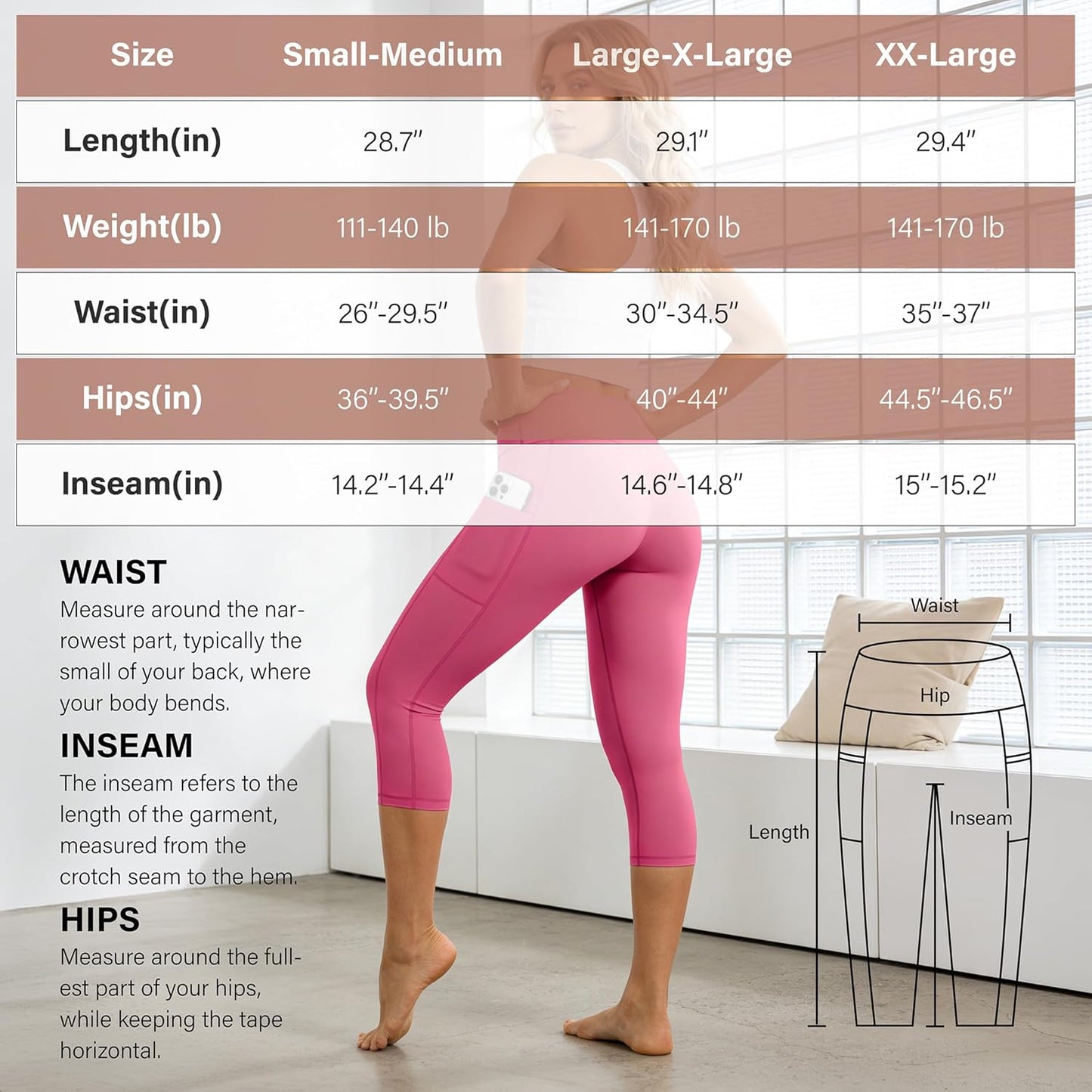Blisset High Waist Leggings for Women - Opaque, Soft Tummy Control Athletic Pants for Yoga, Running, Workout and Gym